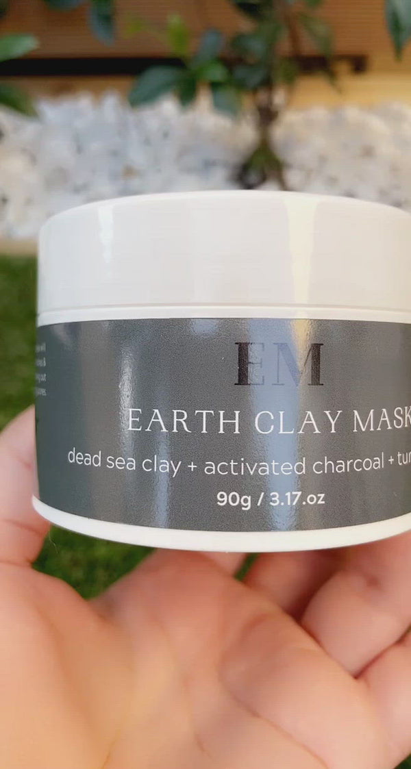 Earth Clay Mask | dead sea clay + activated charcoal + turmeric