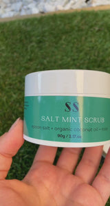 Salt Mint Scrub | epsom salt + organic coconut oil + mint