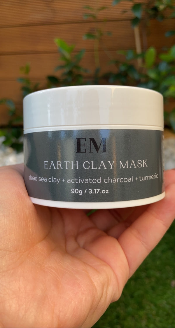 Earth Clay Mask | dead sea clay + activated charcoal + turmeric
